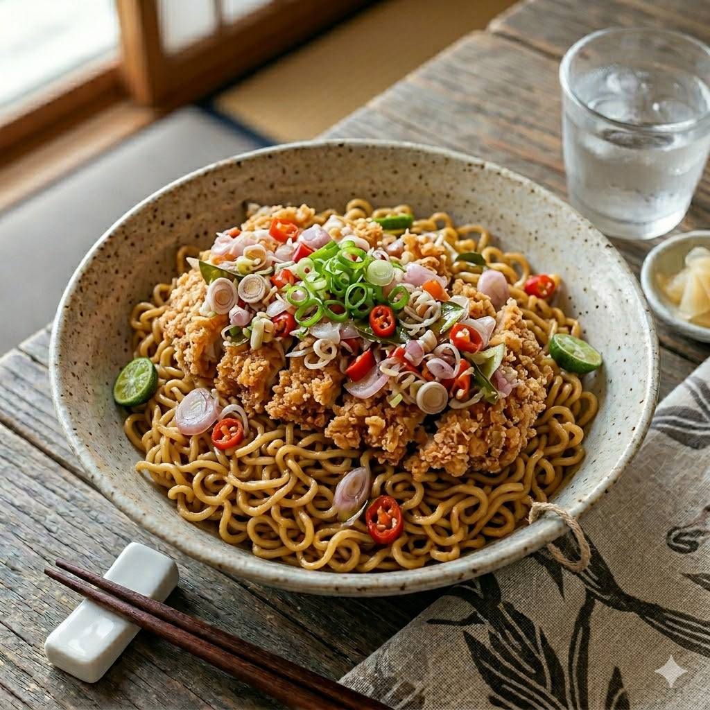 Indomie Ayam Geprek Sambal Matah Rice Bowl Boss